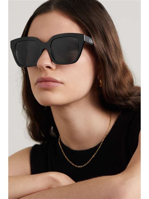 celine black frame 04 sunglasses|oversized Celine sunglasses.